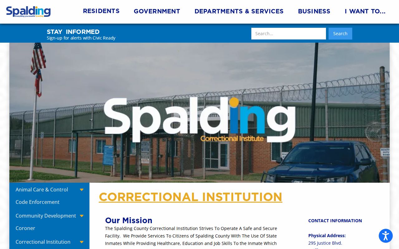 Spalding County Correctional Institution arrest custody distinction